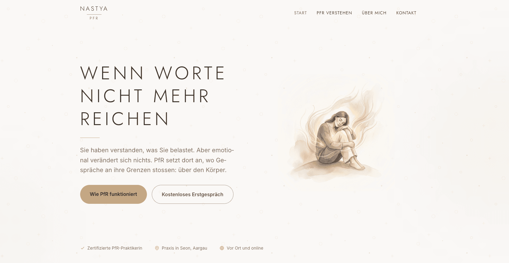 nastya-pfr.ch - H1 spricht das Problem an, nicht den Markennamen